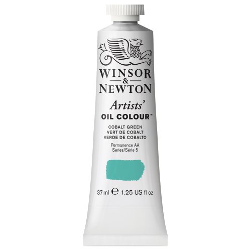 Winsor & Newton 1214184 Artists Ölfarbe - 37ml Tube, Künstler - Ölfarbe mit höchstmöglicher Pigmentierung, höchste Lichtechtheit - Kobaltgrün von Winsor & Newton