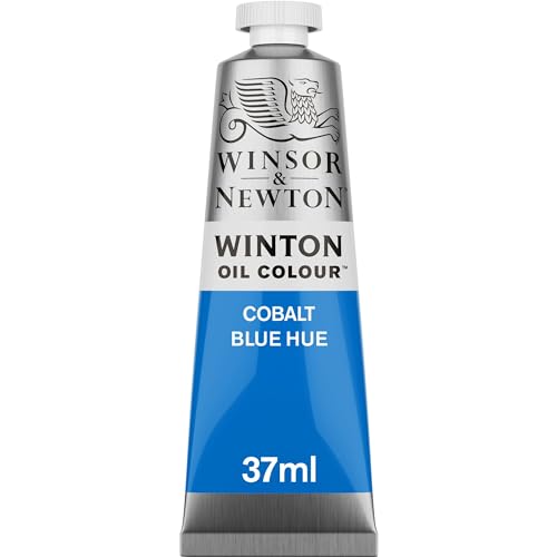 Winsor & Newton 1414179 Winton, feine hochwertige Ölfarbe - 37ml Tube mit gleichmäßiger Konsistenz, Lichtbeständig, hohe Deckkraft, Reich an Farbpigmenten - Kobalt Blau Farbton von Winsor & Newton