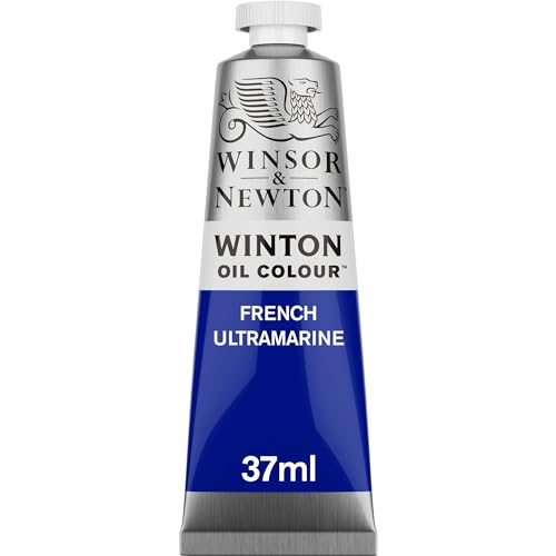 Winsor & Newton 1414263 Winton, feine hochwertige Ölfarbe - 37ml Tube mit gleichmäßiger Konsistenz, Lichtbeständig, hohe Deckkraft, Reich an Farbpigmenten - Französisch Ultramarin von Winsor & Newton