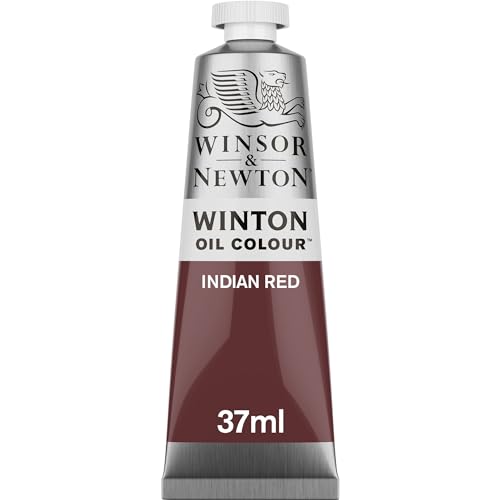 Winsor & Newton 1414317 Winton, feine hochwertige Ölfarbe - 37ml Tube mit gleichmäßiger Konsistenz, Lichtbeständig, hohe Deckkraft, Reich an Farbpigmenten - Indischrot von Winsor & Newton
