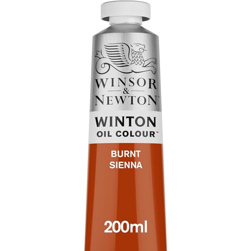 Winsor & Newton 1437074 Winton, feine hochwertige Ölfarbe - 200ml Tube mit gleichmäßiger Konsistenz, Lichtbeständig, hohe Deckkraft, Reich an Farbpigmenten - Siena gebrannt von Winsor & Newton