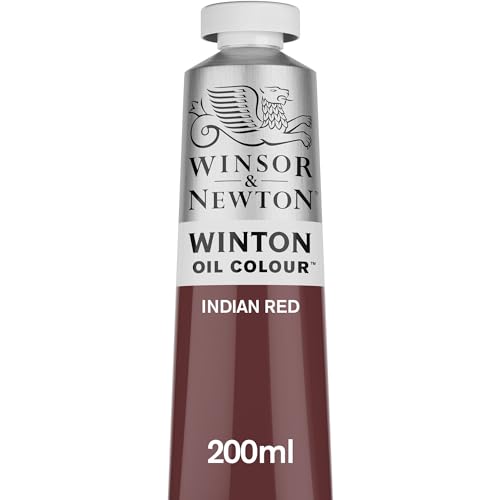 Winsor & Newton 1437317 Winton, feine hochwertige Ölfarbe - 200ml Tube mit gleichmäßiger Konsistenz, Lichtbeständig, hohe Deckkraft, Reich an Farbpigmenten - Indischrot von Winsor & Newton