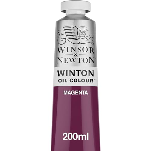 Winsor & Newton 1437380 Winton, feine hochwertige Ölfarbe - 200ml Tube mit gleichmäßiger Konsistenz, Lichtbeständig, hohe Deckkraft, Reich an Farbpigmenten - Magenta von Winsor & Newton