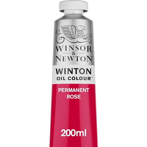 Winsor & Newton 1437502 Winton, feine hochwertige Ölfarbe - 200ml Tube mit gleichmäßiger Konsistenz, Lichtbeständig, hohe Deckkraft, Reich an Farbpigmenten - Permanent Rosa von Winsor & Newton