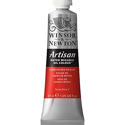 Winsor & Newton 1514099 Artisan wassermischbare Ölfarbe, hohe Pigmentkonzentration, gute Deckkraft & Lichtechtheit - 37ml Tube, Kadmium Rot mittel von Winsor & Newton