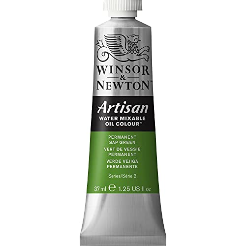 Winsor & Newton 1514503 Artisan wassermischbare Ölfarbe, hohe Pigmentkonzentration, gute Deckkraft & Lichtechtheit - 37ml Tube, Permanentsaftgrün von Winsor & Newton