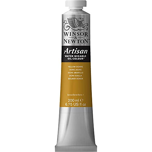 Winsor & Newton 1537744 Artisan wassermischbare Ölfarbe, hohe Pigmentkonzentration, gute Deckkraft & Lichtechtheit - 200ml Tube, Lichter Ocker von Winsor & Newton