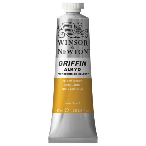 Winsor & Newton 1914447 Griffin Alkyd schnell trocknende Ölfarbe 37ml Tube, hergestellt aus hochwertigen Pigmenten, Lichtecht - Olivgrün von Winsor & Newton
