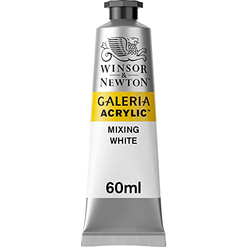 Winsor & Newton 2120415 Galeria Acrylfarbe, hohe Pigmentierung, lichtecht, buttrige Konsistenz, 60 ml (1er Pack) Tube - Mischweiß von Winsor & Newton