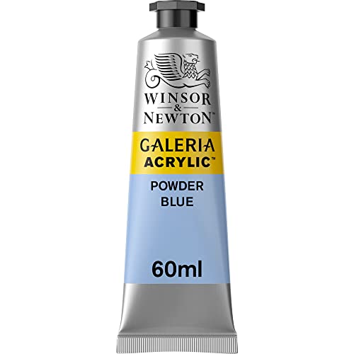 Winsor & Newton 2120446 Galeria Acrylfarbe, hohe Pigmentierung, lichtecht, buttrige Konsistenz, 60 ml Tube - Puderblau von Winsor & Newton