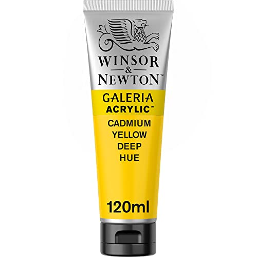Winsor & Newton 2131115 Galeria Acrylfarbe, hohe Pigmentierung, lichtecht, buttrige Konsistenz, 120ml Tube - Kadmiumgelb Dunkel Winsor & Newton 2131115 Galeria Acrylfarbe, hohe Pigmentierung, lichtecht, buttrige Konsistenz, 120ml Tube - Kadmiumgelb Dunkel von Winsor & Newton