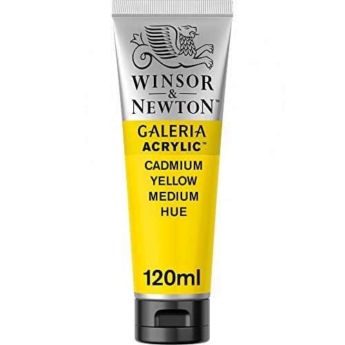 Winsor & Newton 2131120 Galeria Acrylfarbe, hohe Pigmentierung, lichtecht, buttrige Konsistenz, 120ml Tube, kadmiumgelb Mittel Winsor & Newton 2131120 Galeria Acrylfarbe, hohe Pigmentierung, lichtecht, buttrige Konsistenz, 120ml Tube, kadmiumgelb Mittel von Winsor & Newton