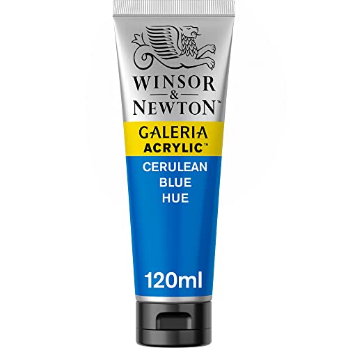 Winsor & Newton 2131138 Galeria Acrylfarbe, hohe Pigmentierung, lichtecht, buttrige Konsistenz, 120ml Tube, cölinblau von Winsor & Newton