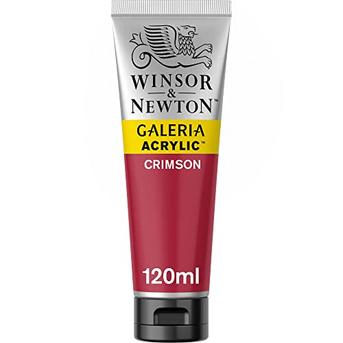 Winsor & Newton 2131203 Galeria Acrylfarbe, hohe Pigmentierung, lichtecht, buttrige Konsistenz, 120ml Tube, karmesin von Winsor & Newton