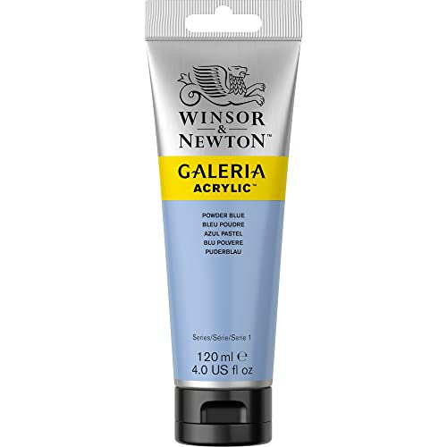 Winsor & Newton 2131446 Galeria Acrylfarbe, hohe Pigmentierung, lichtecht, buttrige Konsistenz, 120 ml Tube - Puderblau von Winsor & Newton