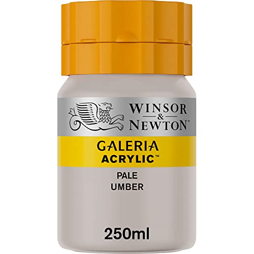 Winsor & Newton 2137438 Galeria Acrylfarbe, hohe Pigmentierung, lichtecht, buttrige Konsistenz, 250 ml Tube - Umbra Hell von Winsor & Newton