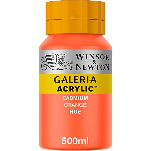 Winsor & Newton 2150090 Galeria Acrylfarbe, hohe Pigmentierung, lichtecht, buttrige Konsistenz, 500 ml Topf - Kadmiumorange Winsor & Newton 2150090 Galeria Acrylfarbe, hohe Pigmentierung, lichtecht, buttrige Konsistenz, 500 ml Topf - Kadmiumorange von Winsor & Newton