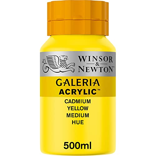 Winsor & Newton 2150120 Galeria Acrylfarbe, hohe Pigmentierung, lichtecht, buttrige Konsistenz, 500 ml Topf - Kadmiumgelb Mittel Winsor & Newton 2150120 Galeria Acrylfarbe, hohe Pigmentierung, lichtecht, buttrige Konsistenz, 500 ml Topf - Kadmiumgelb Mittel von Winsor & Newton