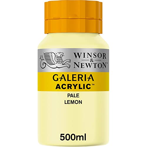 Winsor & Newton 2150434 Galeria Acrylfarbe, hohe Pigmentierung, lichtecht, buttrige Konsistenz, 500 ml Topf - Zitronengelb Blass Winsor & Newton 2150434 Galeria Acrylfarbe, hohe Pigmentierung, lichtecht, buttrige Konsistenz, 500 ml Topf - Zitronengelb Blass von Winsor & Newton
