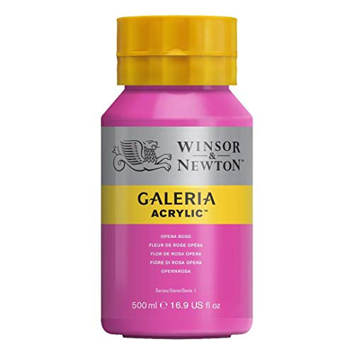 Winsor & Newton 2150448 Galeria Acrylfarbe, hohe Pigmentierung, lichtecht, buttrige Konsistenz, 500 ml Topf - Opernrosa von Winsor & Newton
