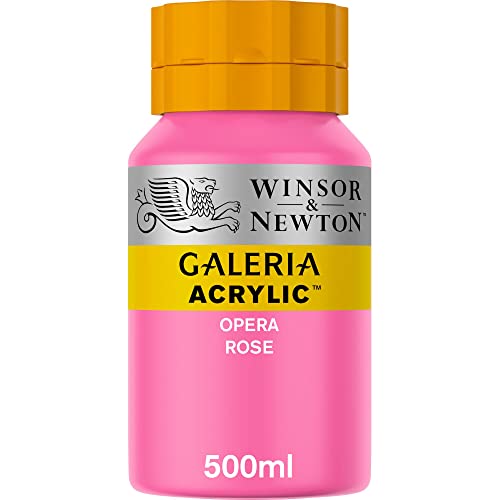 Winsor & Newton 2150448 Galeria Acrylfarbe, hohe Pigmentierung, lichtecht, buttrige Konsistenz, 500 ml Topf - Opernrosa von Winsor & Newton