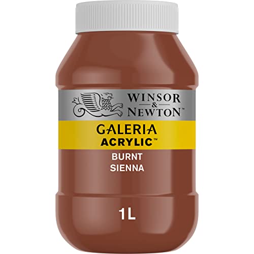 Winsor & Newton 2154074 Galeria Acrylfarbe, hohe Pigmentierung, lichtecht, buttrige Konsistenz, 1000 ml Topf - Siena Gebrannt von Winsor & Newton