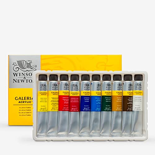 Winsor & Newton 2190525 Galeria Acrylfarbe, hohe Pigmentierung, lichtecht, buttrige Konsistenz, Farbenset 10 Acrylfarben in 20 ml Tuben Winsor & Newton 2190525 Galeria Acrylfarbe, hohe Pigmentierung, lichtecht, buttrige Konsistenz, Farbenset 10 Acrylfarben in 20 ml Tuben von Winsor & Newton