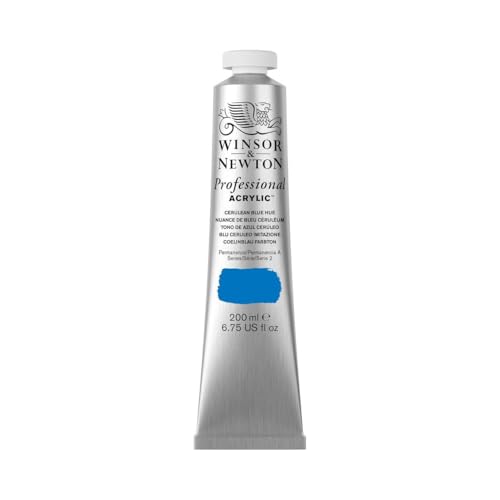 Winsor & Newton 2337139 Professional Acrylfarbe in Künstlerqualität, hohe Farbbrillanz & Deckkraft, Archivqualität, 200ml Tube - Cölinblau Farbton Winsor & Newton 2337139 Professional Acrylfarbe in Künstlerqualität, hohe Farbbrillanz & Deckkraft, Archivqualität, 200ml Tube - Cölinblau Farbton von Winsor & Newton