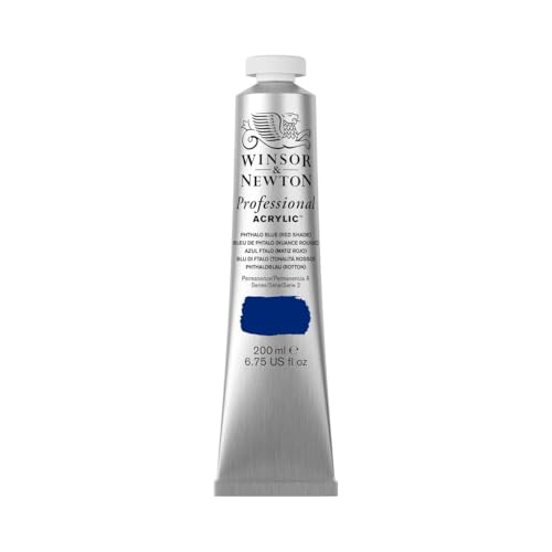 Winsor & Newton 2337514 Professional Acrylfarbe in Künstlerqualität, hohe Farbbrillanz & Deckkraft, Archivqualität, 200ml Tube - Phthaloblau Rotton Winsor & Newton 2337514 Professional Acrylfarbe in Künstlerqualität, hohe Farbbrillanz & Deckkraft, Archivqualität, 200ml Tube - Phthaloblau Rotton von Winsor & Newton