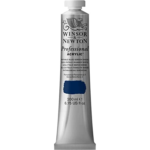 Winsor & Newton 2337515 Professional Acrylfarbe in Künstlerqualität, hohe Farbbrillanz & Deckkraft, Archivqualität, 200ml Tube - Phthaloblau Grünton Winsor & Newton 2337515 Professional Acrylfarbe in Künstlerqualität, hohe Farbbrillanz & Deckkraft, Archivqualität, 200ml Tube - Phthaloblau Grünton von Winsor & Newton