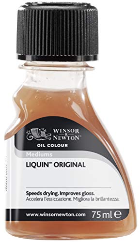 Winsor & Newton 2621751 Ölmalmittel, Liquin Original, 75 ml Flasche, flüssiges Malmittel auf Alkydbasis, halbiert die Trocknungszeit von Ölfarben, steigert die Transparenz, schützt vor Vergilbung von Winsor & Newton