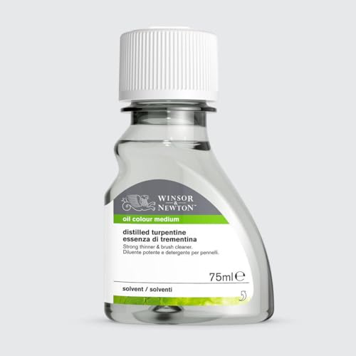 Winsor & Newton 3021744 Balsam Terpentinöl, Künstler, Lösungsmittel für Ölfarben, 75ml Flasche von Winsor & Newton