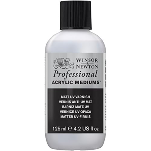 Winsor & Newton 3030930 UV - Firnis Matt, Schutzschicht für Acrylbilder - 125ml Flasche von Winsor & Newton