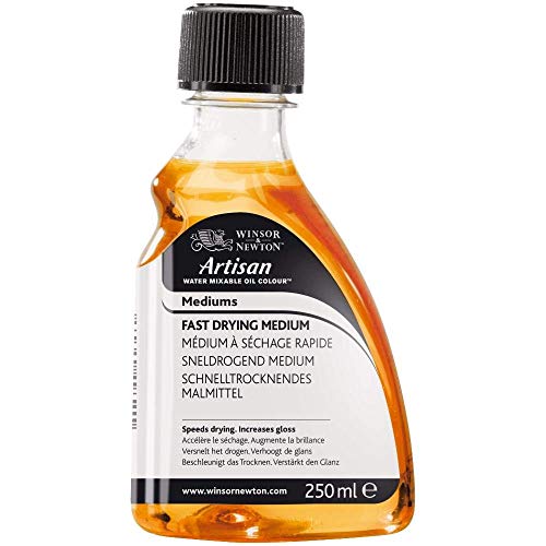 Winsor & Newton 3039720 Artisan Öl - Malmittel für wassermischbare Ölfarben - Schnelltrocknendes Medium, 250ml Flasche von Winsor & Newton