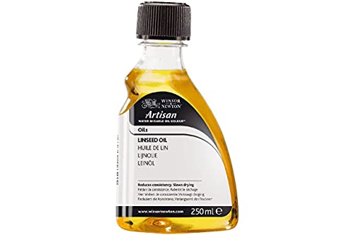 Winsor & Newton 3039723 Artisan Öl - Leinöl für wassermischbare Ölfarben, 250ml Flasche von Winsor & Newton