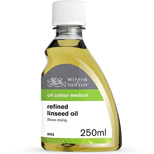 Winsor & Newton 3039748 Gereinigtes Leinöl für Ölfarben, alterungsbeständig, steigert den Glanz und die Transparenz von Ölfarben, verlangsamt den Trocknungsprozess - 250ml Flasche Winsor & Newton 3039748 Gereinigtes Leinöl für Ölfarben, alterungsbeständig, steigert den Glanz und die Transparenz von Ölfarben, verlangsamt den Trocknungsprozess - 250ml Flasche von Winsor & Newton