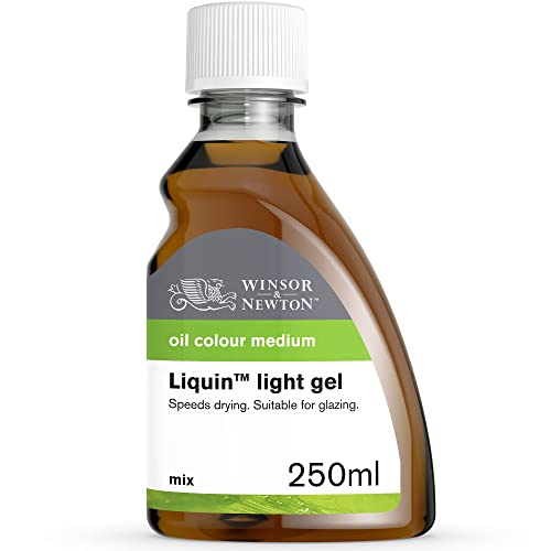 Winsor & Newton 3039754 Ölmalmittel, Liquin Light Gel, 250 ml Flasche, lasierendes Malmittel auf Alkydbasis, schützt vor Vergilbung von Winsor & Newton