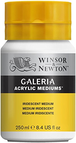 Winsor & Newton 3040806 Galeria Irisierendes Medium, 250 ml Topf, Erzeugt mit transparenten Farben atemberaubende Perlmutteffekte von Winsor & Newton