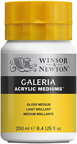 Winsor & Newton 3040820 Galeria Glanz Medium, 250 ml Topf, erhöht die Farbtiefe und die Transparenz der Farbe von Winsor & Newton