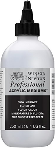 Winsor & Newton 3040937 Farbflussverbesserer für Acrylfarben, erhöht die Fließfähigkeit von Farben - 250ml Flasche von Winsor & Newton