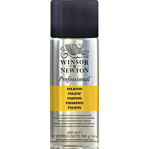 Winsor & Newton 3041913 Professional Fixativ, Sprühdose, Fixativ das Kohle-, Buntstift- und Pastellzeichnungen schützt, 400 ml von Winsor & Newton