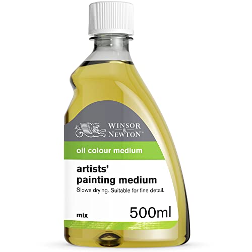 Winsor & Newton 3049734 Ölmalmittel, Künstler Malmittel aus Leinöl-Standöl & Terpentinersatz, Verdünnt die Konsistenz der Farbe und verbessert das Fließvermögen und die Transparenz - 500 ml Flasche Winsor & Newton 3049734 Ölmalmittel, Künstler Malmittel aus Leinöl-Standöl & Terpentinersatz, Verdünnt die Konsistenz der Farbe und verbessert das Fließvermögen und die Transparenz - 500 ml Flasche von Winsor & Newton