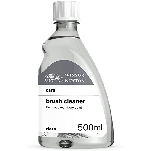 Winsor & Newton 3049740 Pinselreiniger für Acrylfarben & Ölfarben, eingetrocknete Farben werden sicher und schonend gelöst für Pinsel, Farbspachtel und anderen farbverschmutzte Oberflächen - 500ml von Winsor & Newton