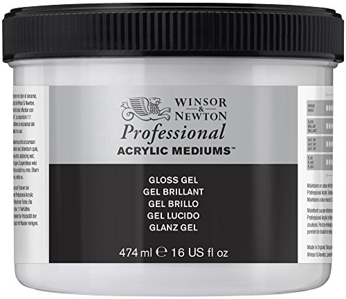 Winsor & Newton 3050914 Glanz Gel, verbessert die Transparenz, Tiefe und Glanz von Acrylfarben - 474ml Topf von Winsor & Newton