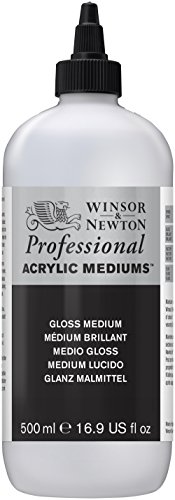 Winsor & Newton 3050935 Glanz Malmittel, verbessert die Transparenz, Tiefe und Glanz von Acrylfarben - 500ml Flasche Winsor & Newton 3050935 Glanz Malmittel, verbessert die Transparenz, Tiefe und Glanz von Acrylfarben - 500ml Flasche von Winsor & Newton