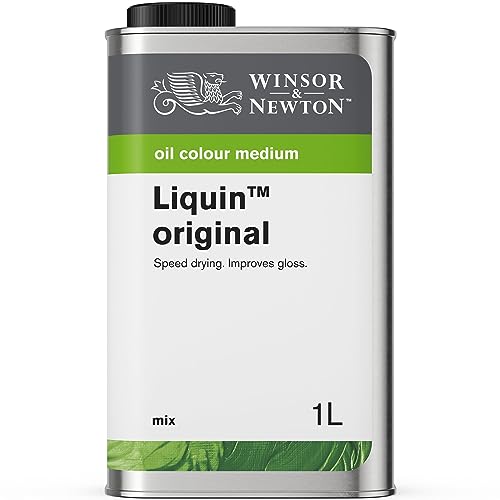 Winsor & Newton 3053751 Ölmalmittel, Liquin Original, 1 L Flasche, flüssiges Malmittel auf Alkydbasis, halbiert die Trocknungszeit von Ölfarben, steigert die Transparenz, schützt vor Vergilbung von Winsor & Newton