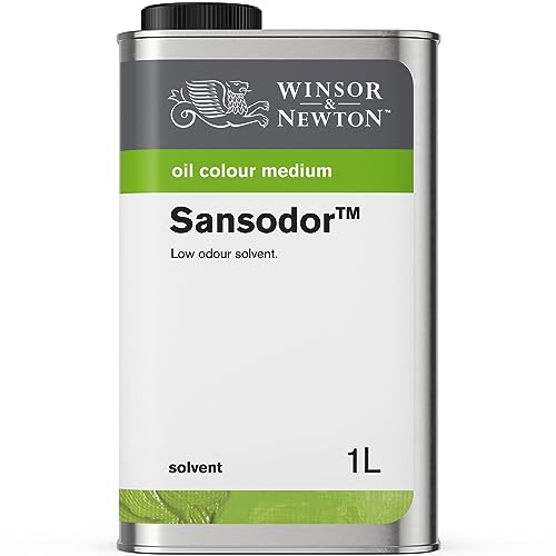 Winsor & Newton 3053757 Sansodor geruchsarme Lösungsmittel, für Ölfarben und Alkydfarben, 1 Liter Kanister von Winsor & Newton