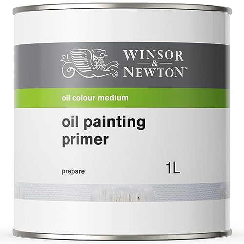 Winsor & Newton 3053808 Ölmalmittel Ölgrundierung, perfekte Grundierung für die Malerei mit Ölfarben, alterungsbeständig, matt - 1 Liter Kanister von Winsor & Newton