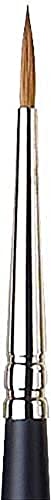 Winsor & Newton 5067001 Professional Sable Aquarell Pinsel aus Kolinski Marderhaar für ausgezeichnete Farbtragekapazität, Sprungkraft, Punktgenauigkeit - Rund Nr. 1 - 1,5 mm - kurzer Stiel von Winsor & Newton