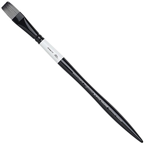 Winsor & Newton 5086112 Artist Acryl-/Künstlerpinsel, aus Synthetikhaaren für Acrylfarben und Ölfarben, formstabil, One Stroke, Pinsel Nr. 1/2 von Winsor & Newton